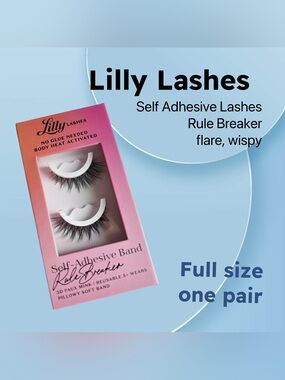 🇺🇸🆕📦NIB LILLY LASHES |FULL| Glam & Dramatic Black Self Adhesive Lashes